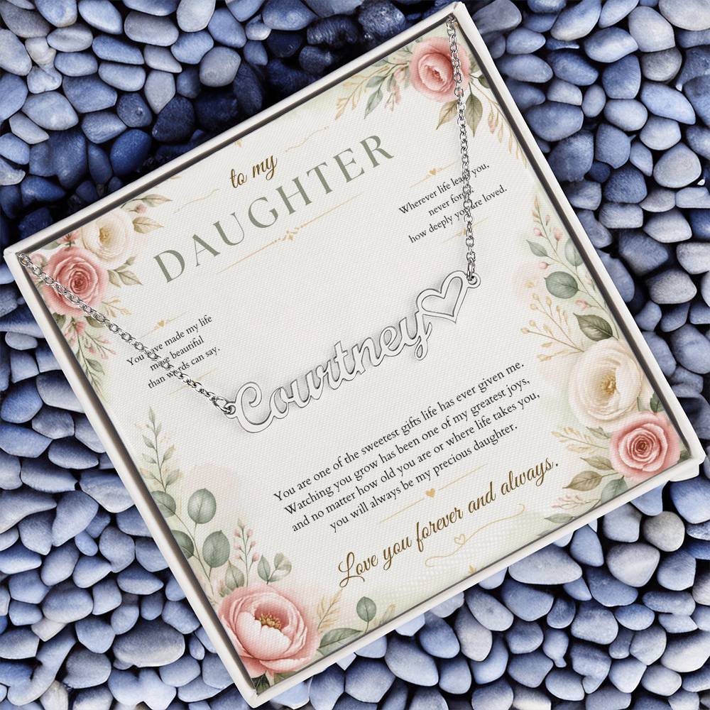 You Make Life More Beautiful – Custom Name Necklace