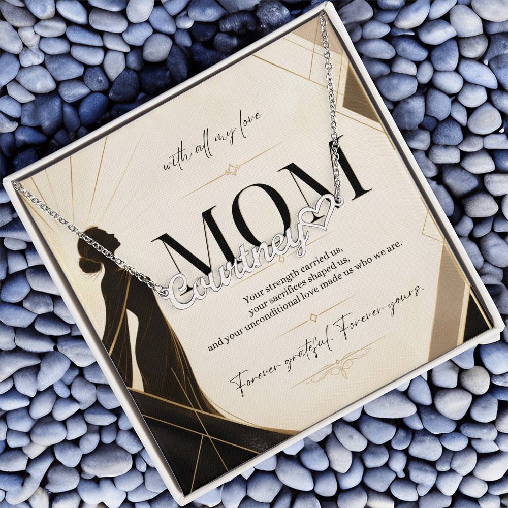 Forever Grateful, Forever Yours – Custom Name Necklace