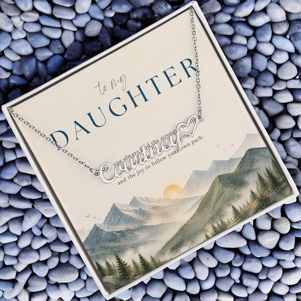 Follow Your Own Path – Custom Name Necklace