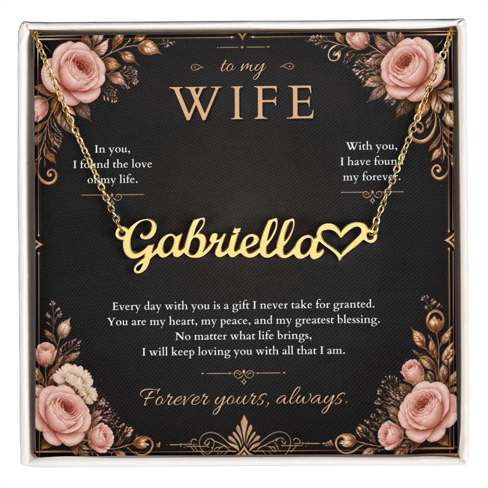 Love of My Life – Custom Name Necklace