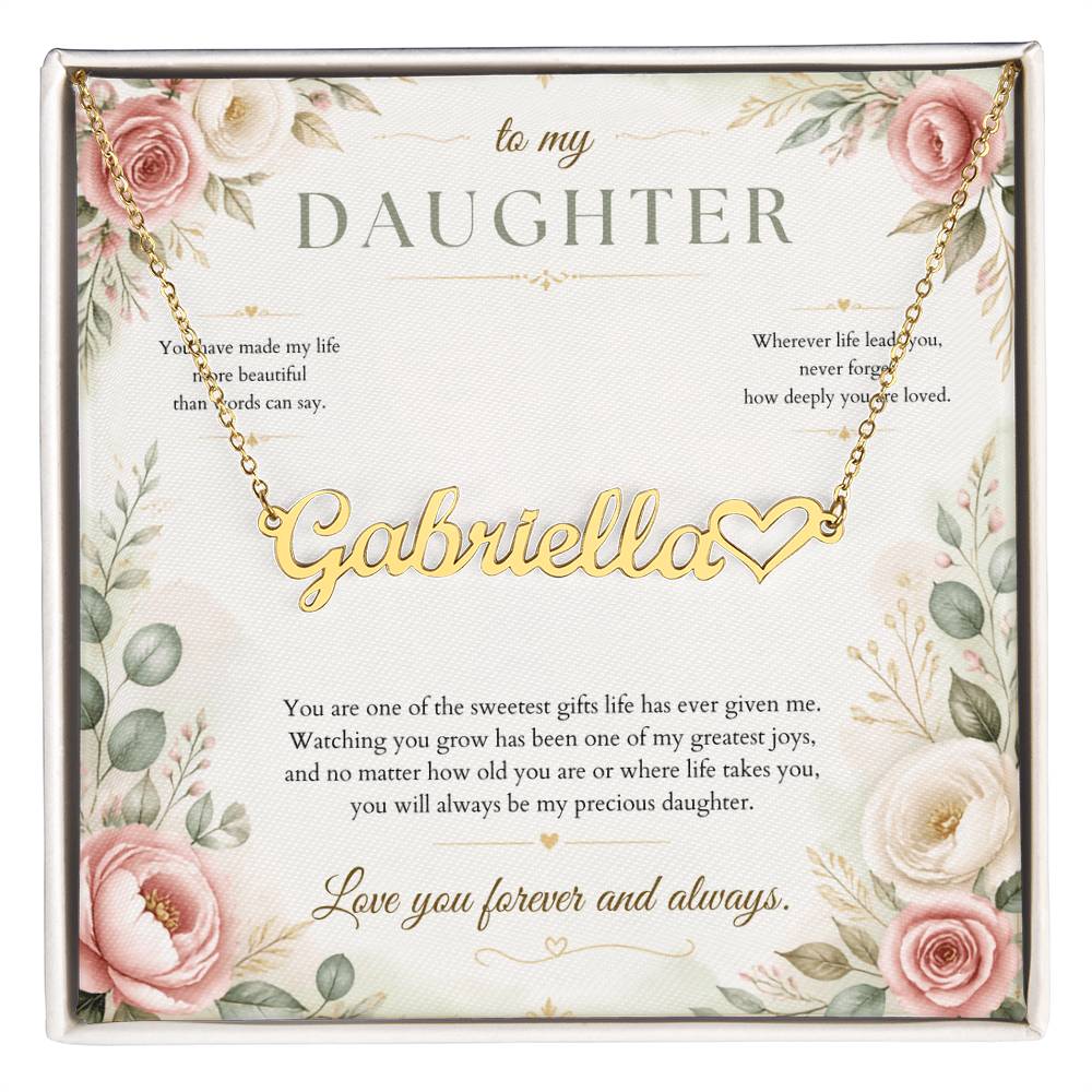 You Make Life More Beautiful – Custom Name Necklace
