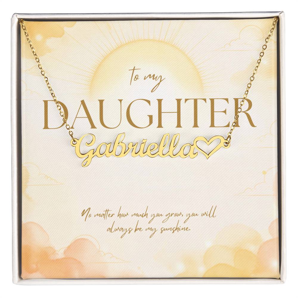 Always My Sunshine – Custom Name Necklace