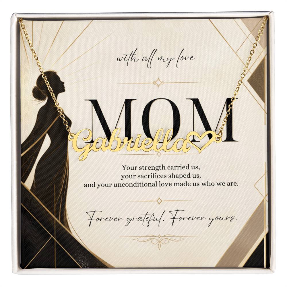 Forever Grateful, Forever Yours – Custom Name Necklace