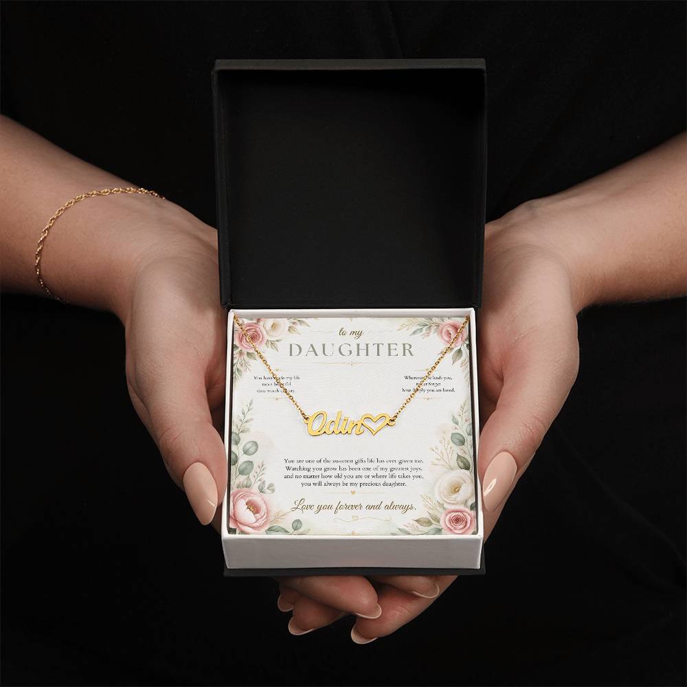 You Make Life More Beautiful – Custom Name Necklace