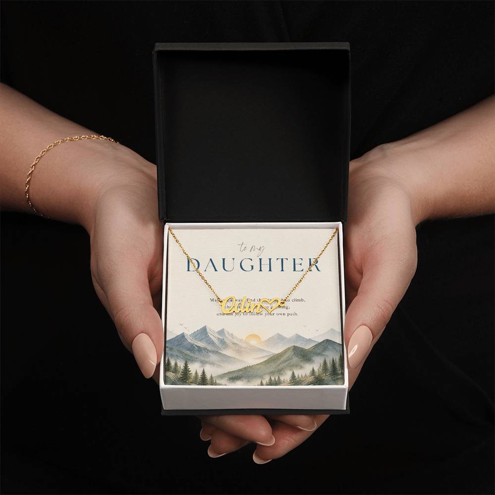Follow Your Own Path – Custom Name Necklace