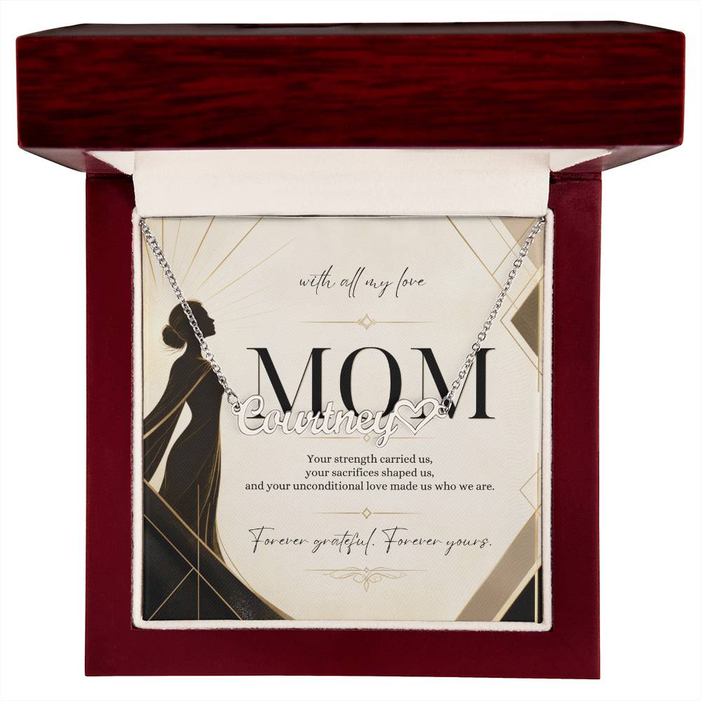 Forever Grateful, Forever Yours – Custom Name Necklace