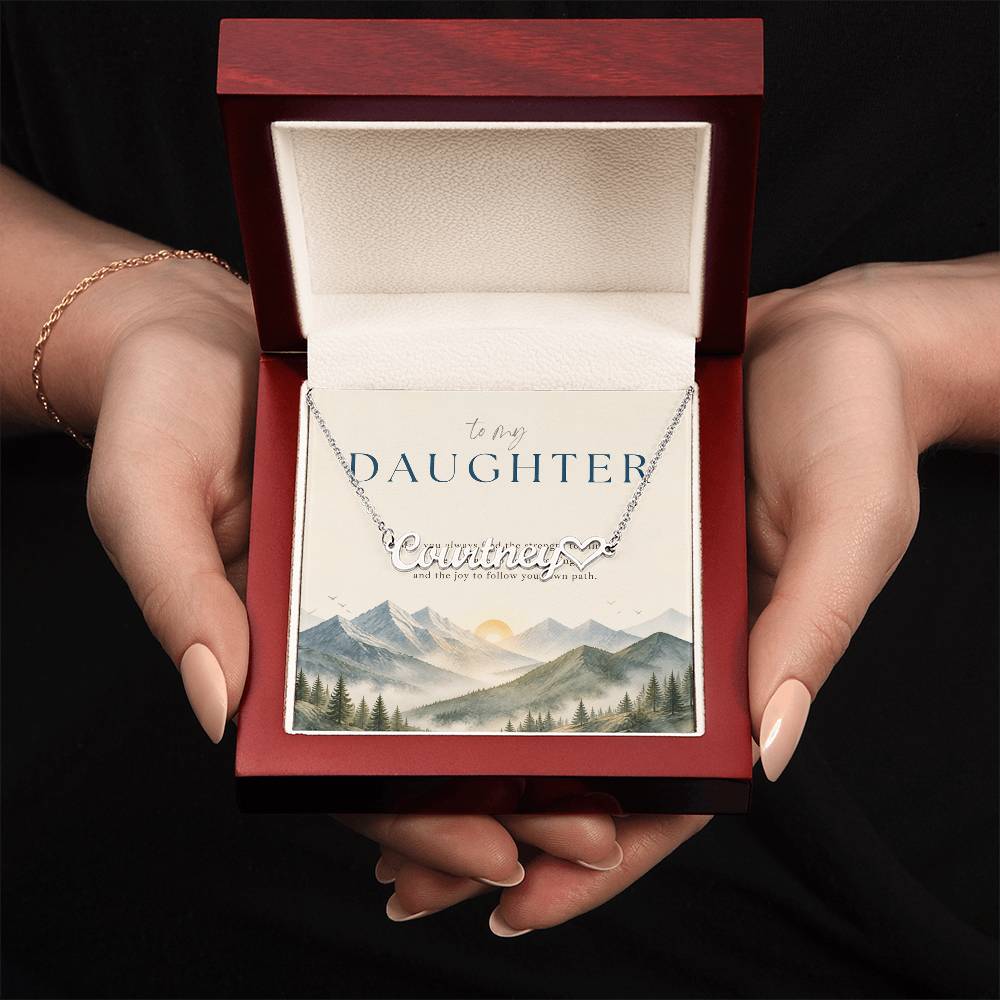 Follow Your Own Path – Custom Name Necklace