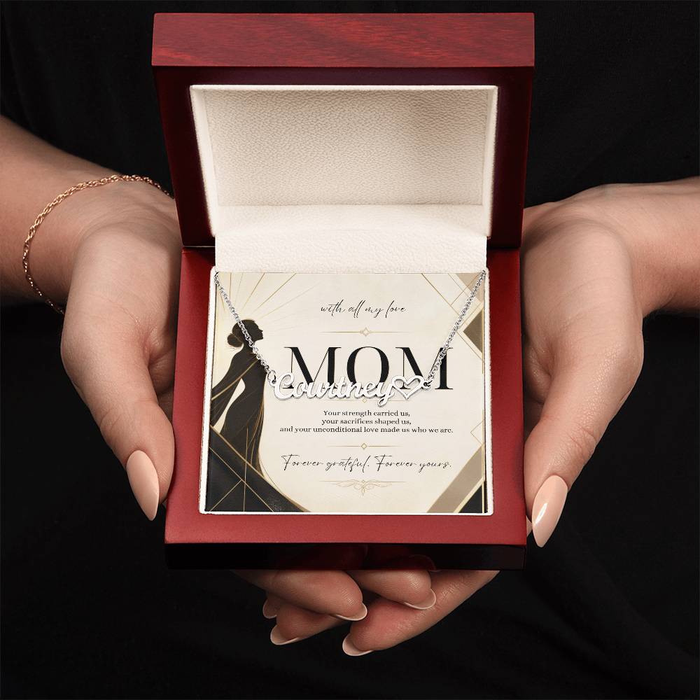Forever Grateful, Forever Yours – Custom Name Necklace