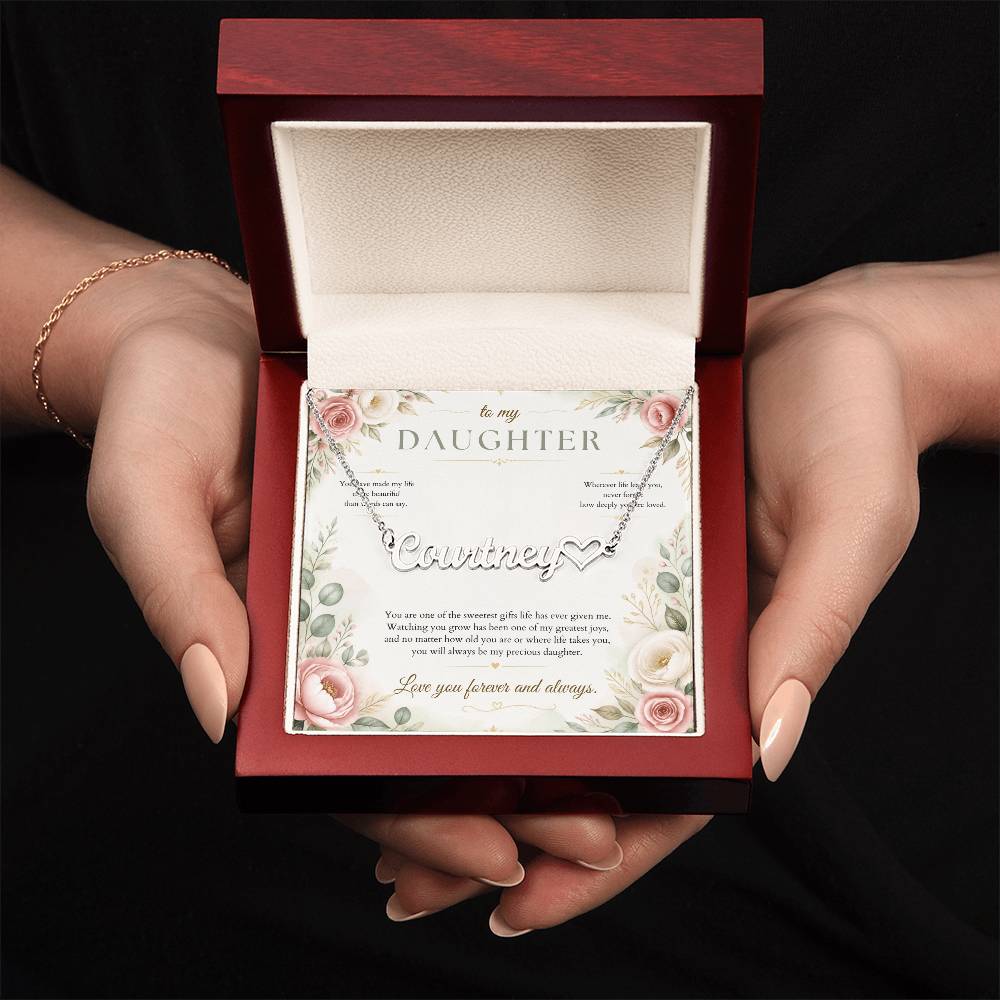 You Make Life More Beautiful – Custom Name Necklace