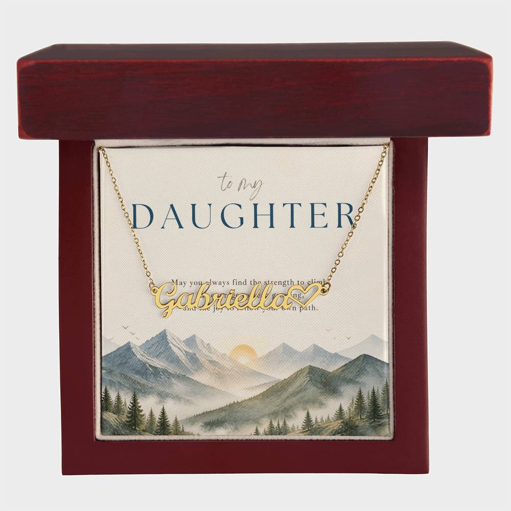 Follow Your Own Path – Custom Name Necklace