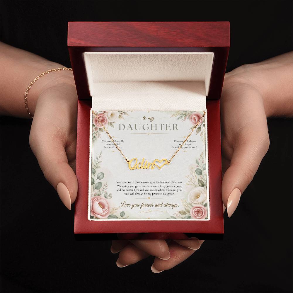 You Make Life More Beautiful – Custom Name Necklace