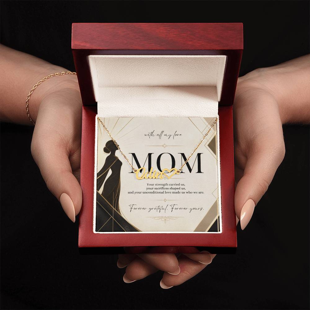 Forever Grateful, Forever Yours – Custom Name Necklace