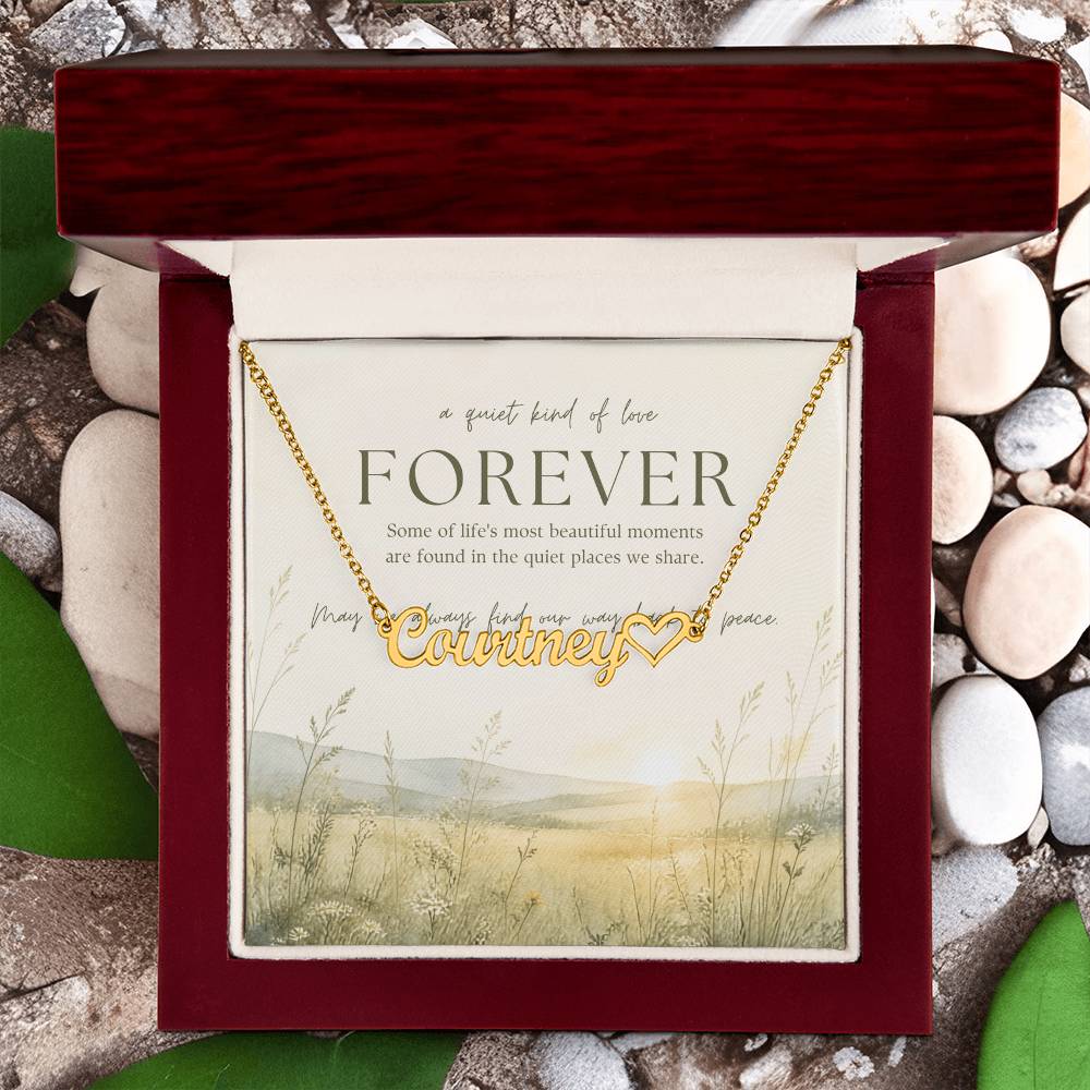 A Quiet Kind of Love – Custom Name Necklace