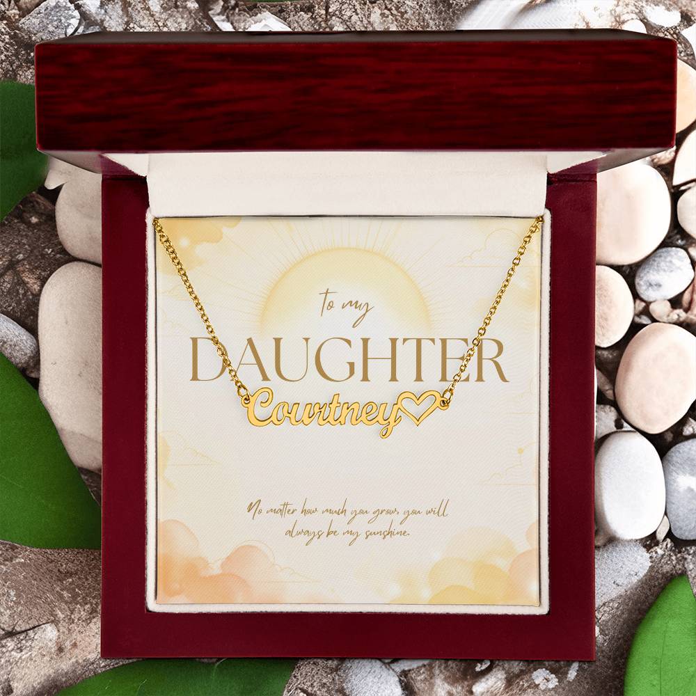 Always My Sunshine – Custom Name Necklace