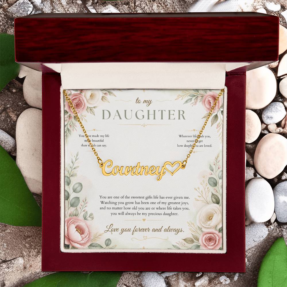 You Make Life More Beautiful – Custom Name Necklace