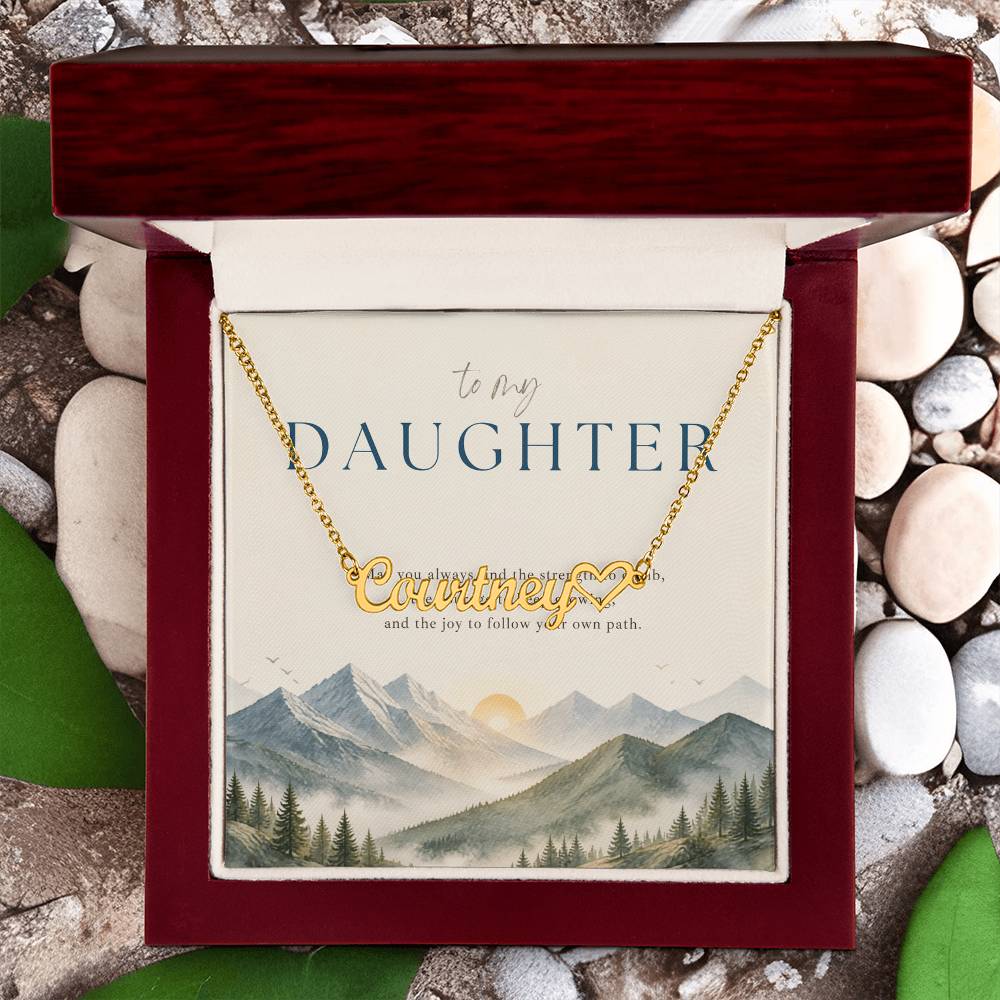 Follow Your Own Path – Custom Name Necklace