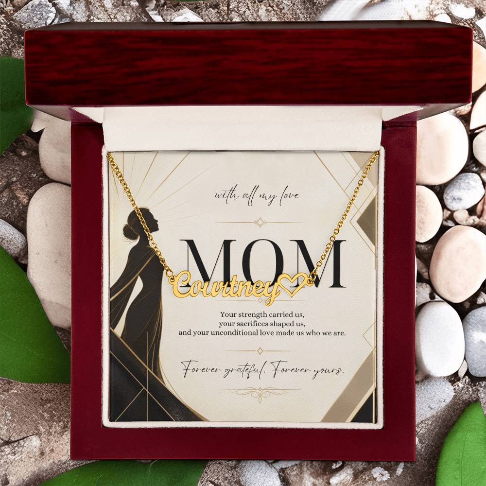 Forever Grateful, Forever Yours – Custom Name Necklace