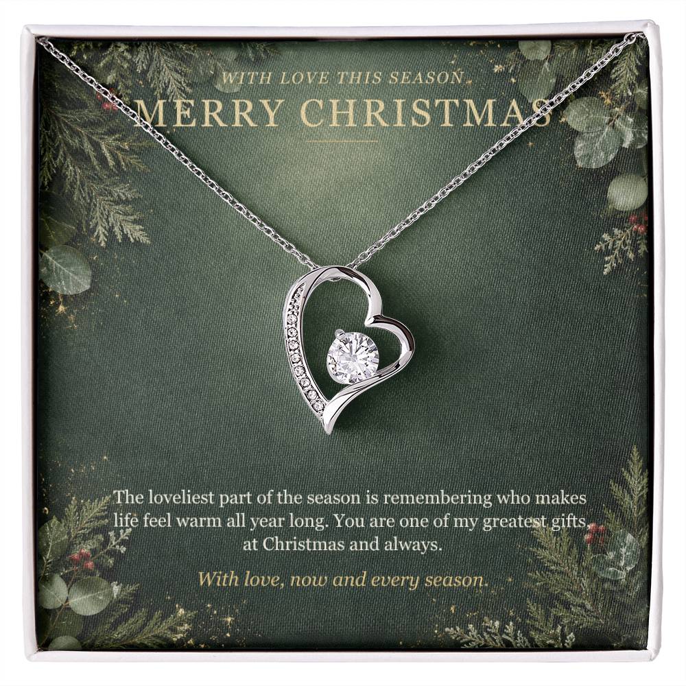 Evergreen Winter Jewel Forever Love Necklace – Christmas Gift