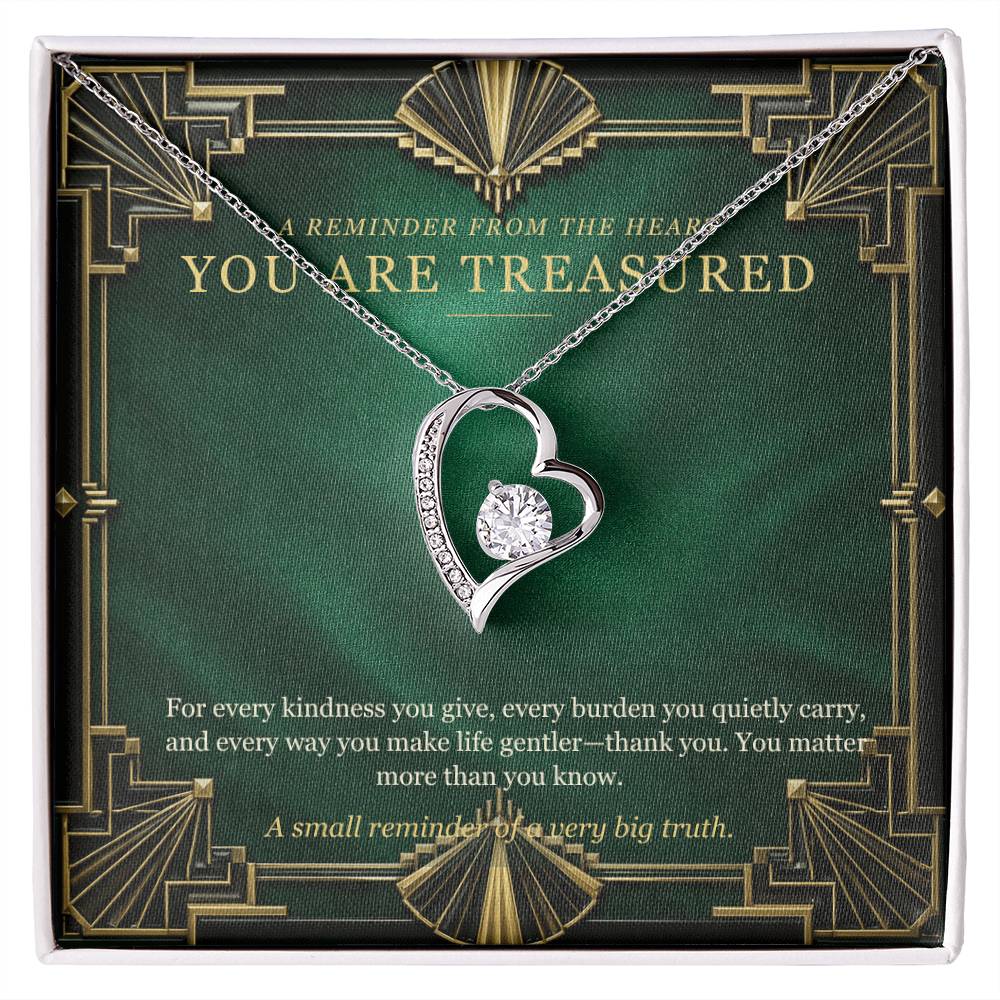 Emerald Art Deco Forever Love Necklace – A Treasured Gift