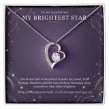 To My Daughter Moonstone Constellation Necklace – Forever Love Gift