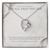Carrara and Platinum Forever Love Necklace – Appreciation Gift