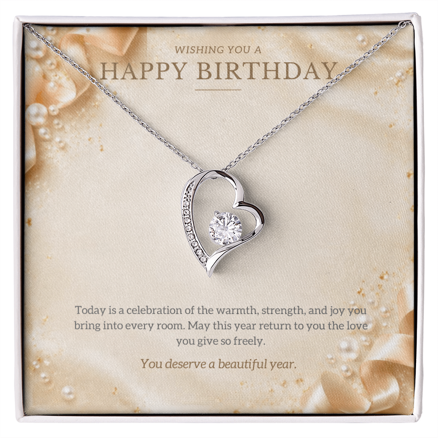 Happy Birthday Forever Love Necklace