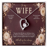 To My Wife Forever Love Necklace – Romantic Heart Pendant Gift