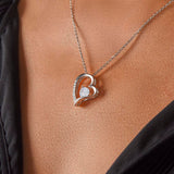 To My Wife Onyx and Rose Gold Necklace – Forever Love Gift