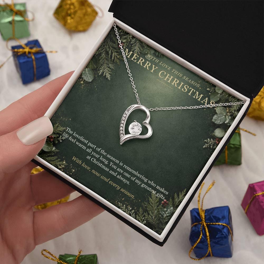 Evergreen Winter Jewel Forever Love Necklace – Christmas Gift