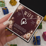 To My Wife Forever Love Necklace – Romantic Heart Pendant Gift