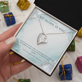 To My Wife Sea Glass Pearl Necklace – Forever Love Gift
