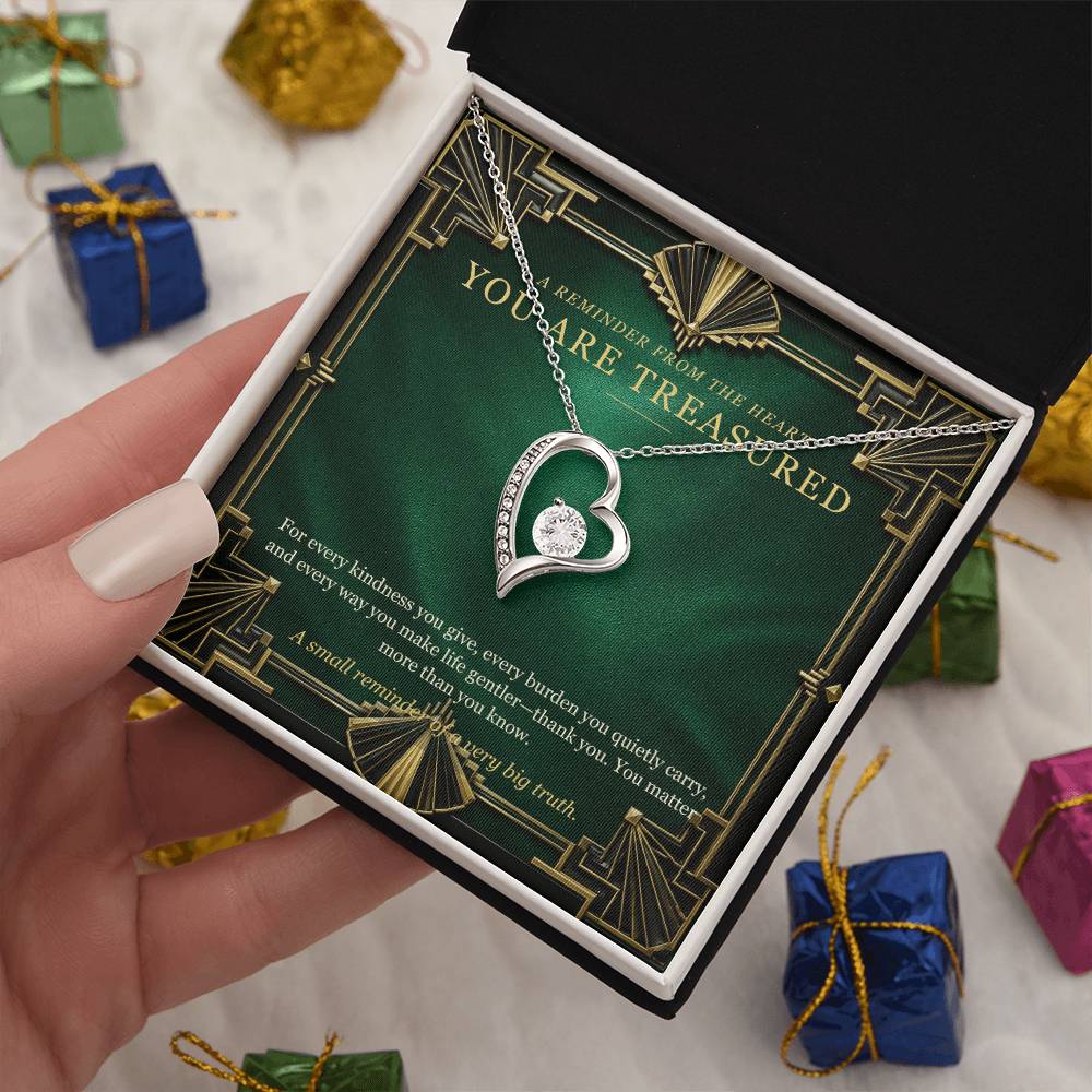 Emerald Art Deco Forever Love Necklace – A Treasured Gift