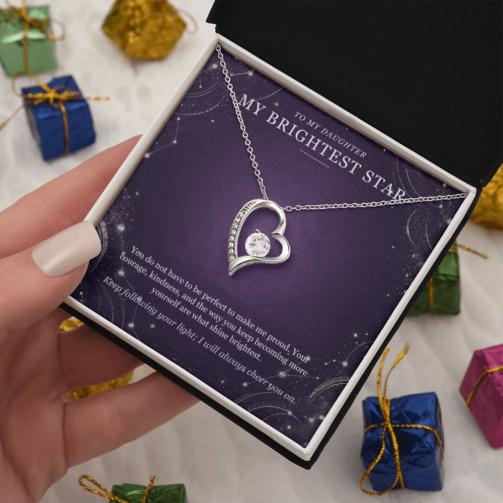 To My Daughter Moonstone Constellation Necklace – Forever Love Gift
