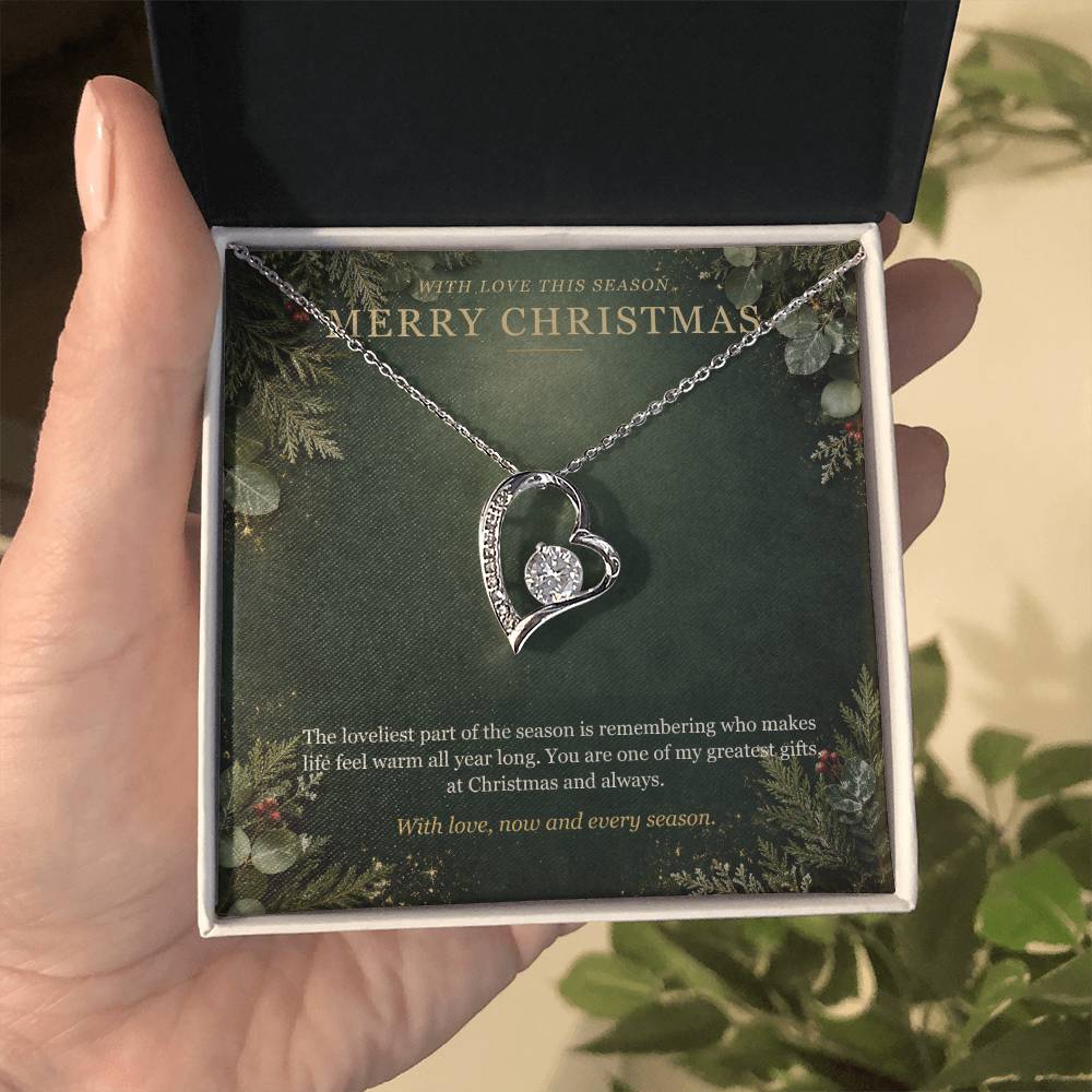 Evergreen Winter Jewel Forever Love Necklace – Christmas Gift