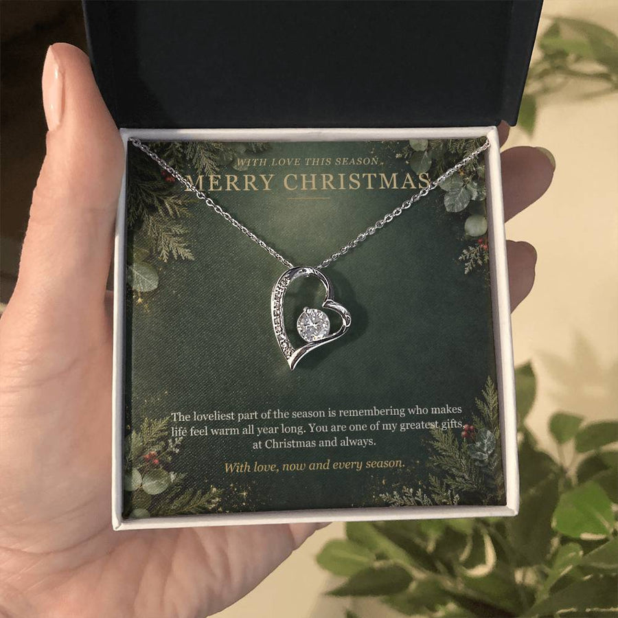 Evergreen Winter Jewel Forever Love Necklace – Christmas Gift
