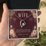 To My Wife Forever Love Necklace – Romantic Heart Pendant Gift