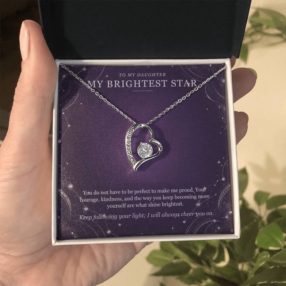 To My Daughter Moonstone Constellation Necklace – Forever Love Gift