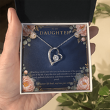 To My Daughter Forever Love Necklace