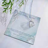 To My Wife Sea Glass Pearl Necklace – Forever Love Gift