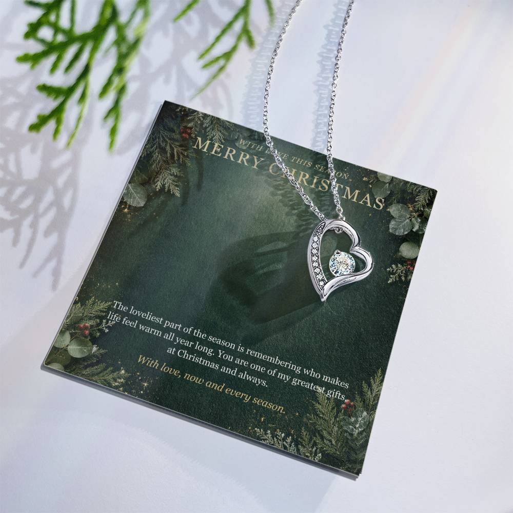 Evergreen Winter Jewel Forever Love Necklace – Christmas Gift