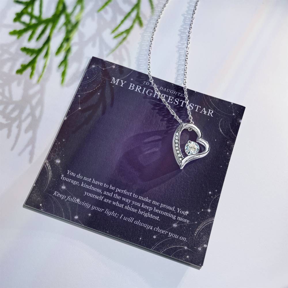 To My Daughter Moonstone Constellation Necklace – Forever Love Gift