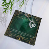 Emerald Art Deco Forever Love Necklace – A Treasured Gift