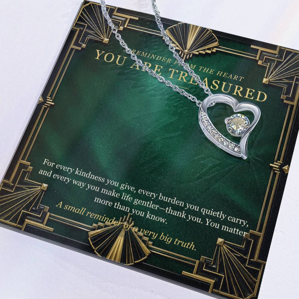 Emerald Art Deco Forever Love Necklace – A Treasured Gift