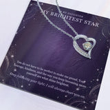 To My Daughter Moonstone Constellation Necklace – Forever Love Gift