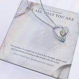 Carrara and Platinum Forever Love Necklace – Appreciation Gift
