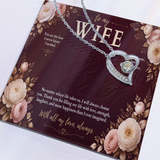 To My Wife Forever Love Necklace – Romantic Heart Pendant Gift