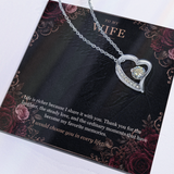To My Wife Forever Love Necklace