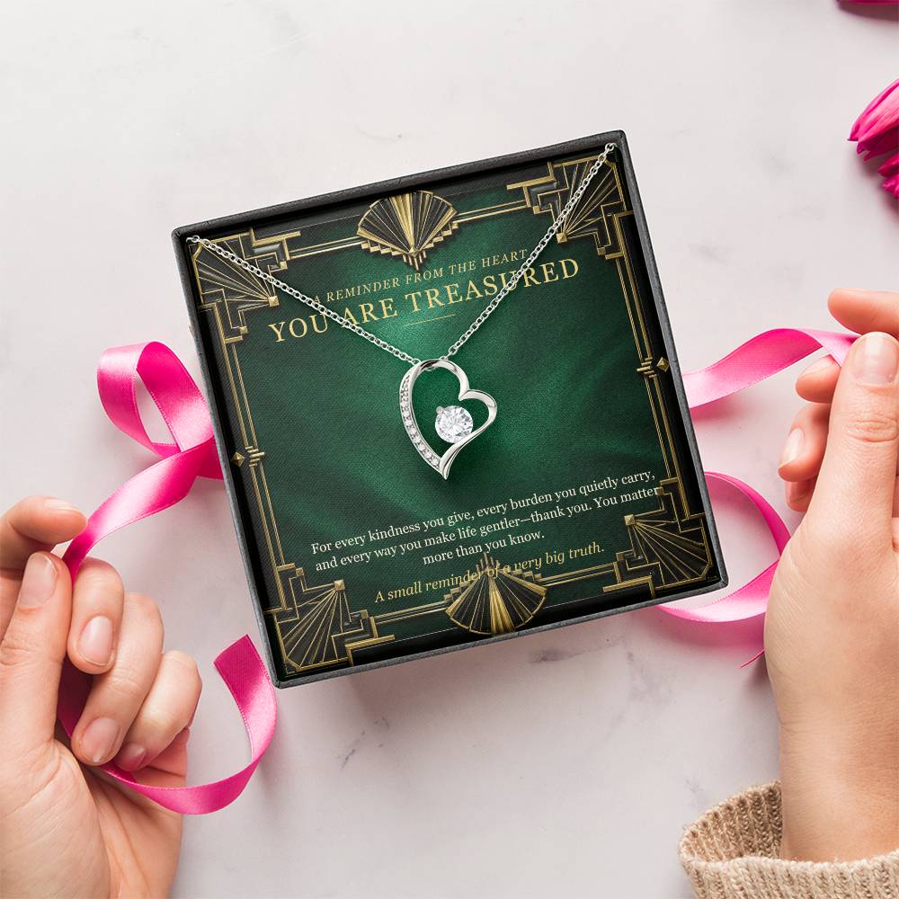 Emerald Art Deco Forever Love Necklace – A Treasured Gift