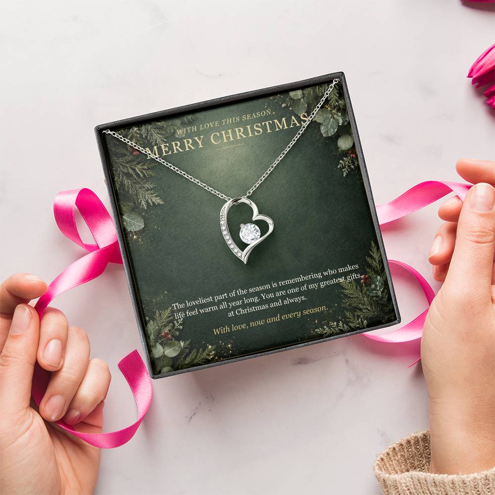 Evergreen Winter Jewel Forever Love Necklace – Christmas Gift