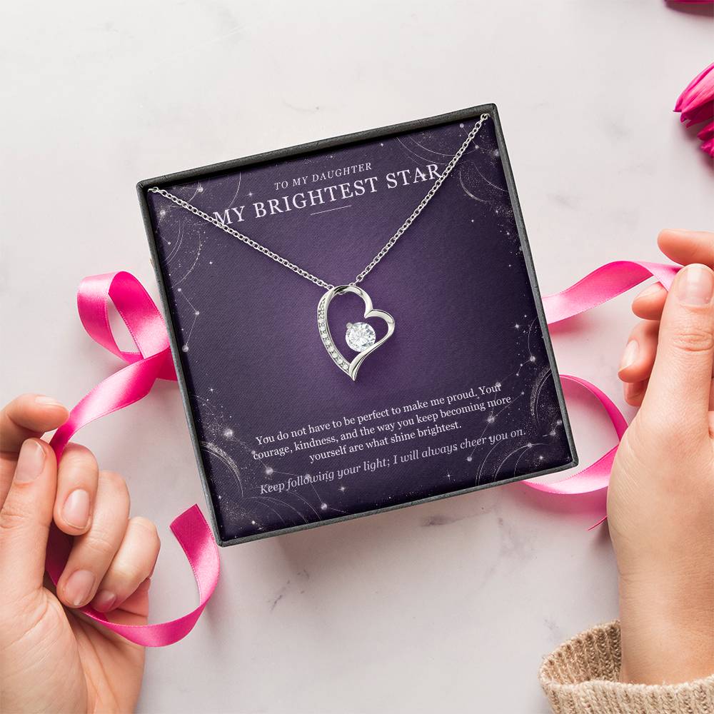 To My Daughter Moonstone Constellation Necklace – Forever Love Gift